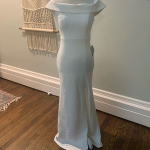 Lulu’s white wedding or event dress size small